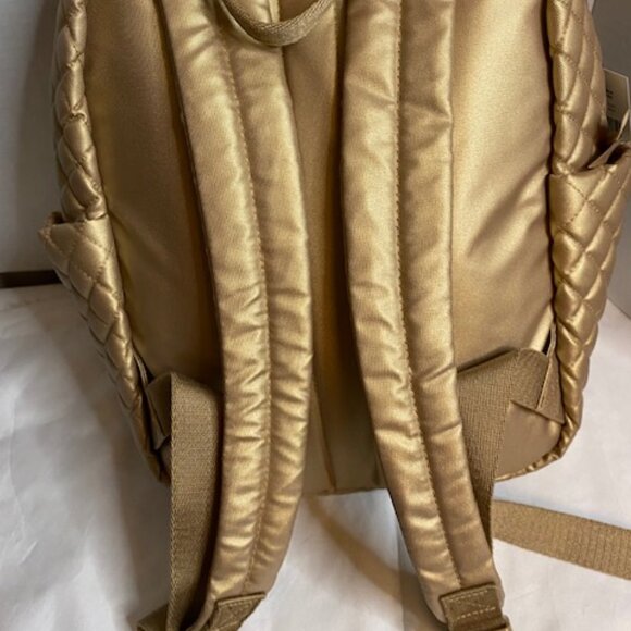 Vera Bradley Small Backpack, Champagne Gold Pearl (NEW) - Picture 7 of 8